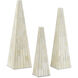 Ossian White Obelisk Set, Set of 3