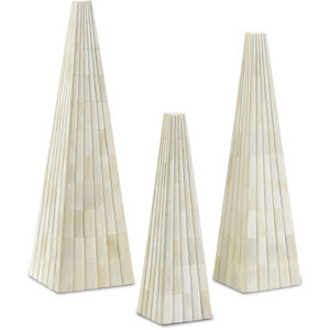 Ossian White Obelisk Set, Set of 3