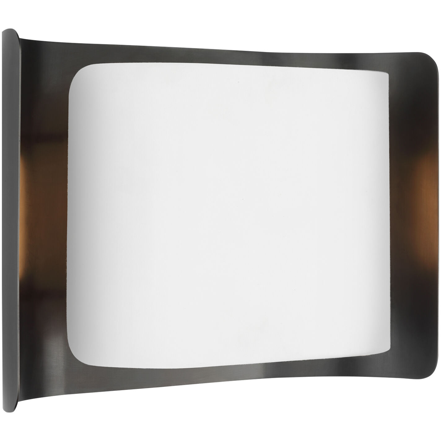 Windsor Smith Penumbra LED 15 inch Bronze and White Wide Sconce Wall Light