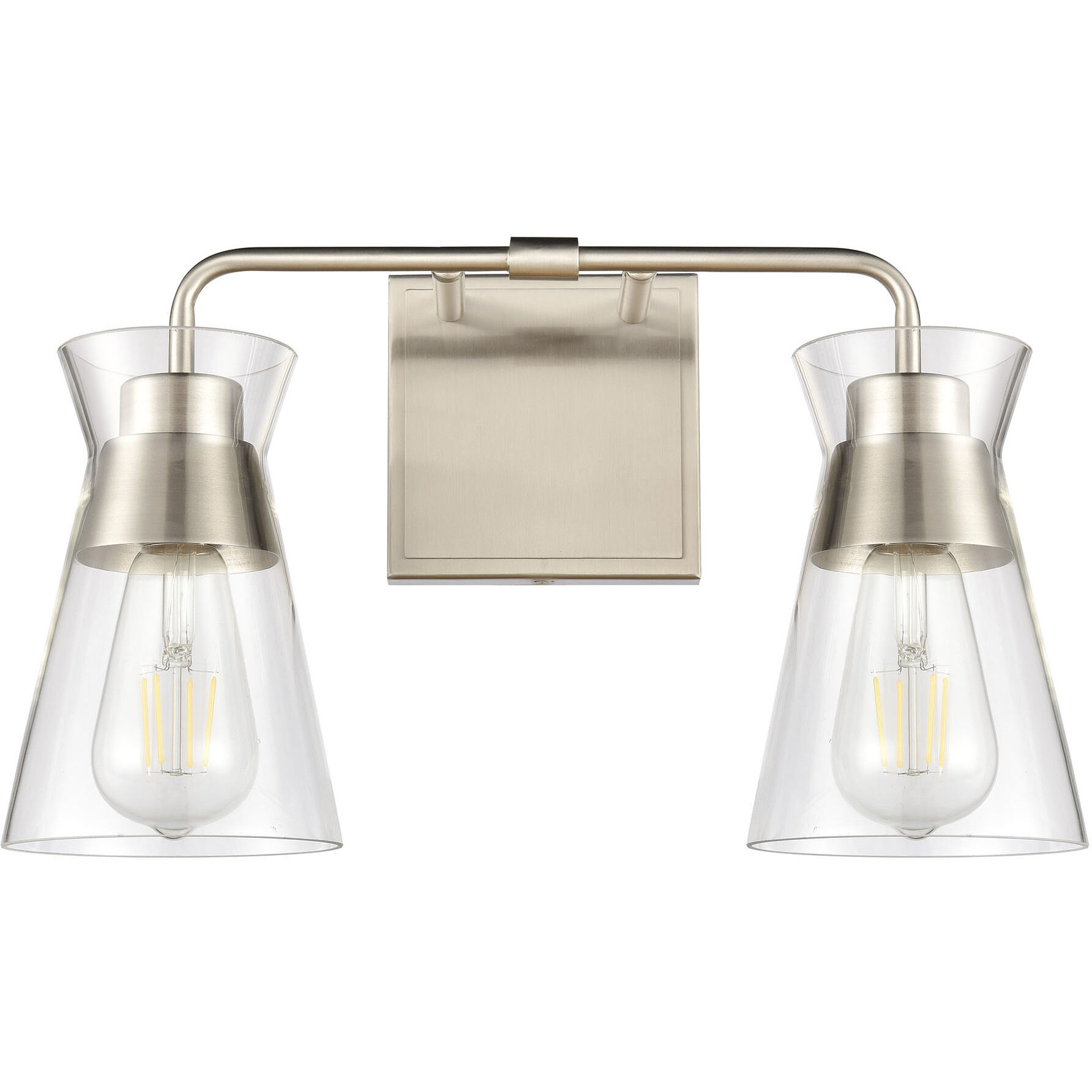 Brookville Vanity Light Wall Light in Satin Nickel