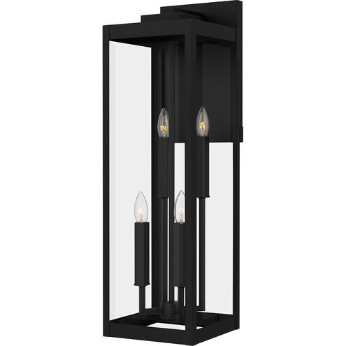 Quoizel Westover 4 Light 9 inch Earth Black Outdoor Lantern WVR8209EK - Open Box