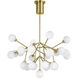 Sean Lavin Mara LED 28.8 inch Aged Brass Chandelier Ceiling Light, Integrated LED