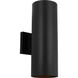 Sean Lavin Outdoor Cylinders 2 Light 14.25 inch Textured Black Outdoor Wall Lantern