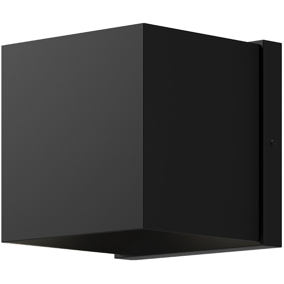 Rene LED 4.38 inch Black Exterior Wall Sconce