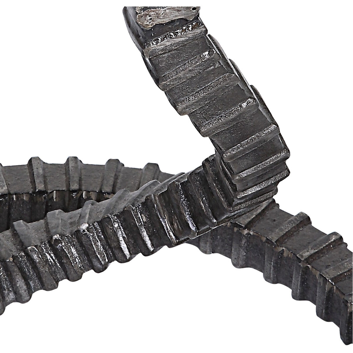 Lasso 24 X 13 inch Gunmetal and Marble Drink Table