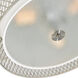 Mikayla 3 Light 17 inch Satin Nickel Drum Shade Flush Mount Ceiling Light