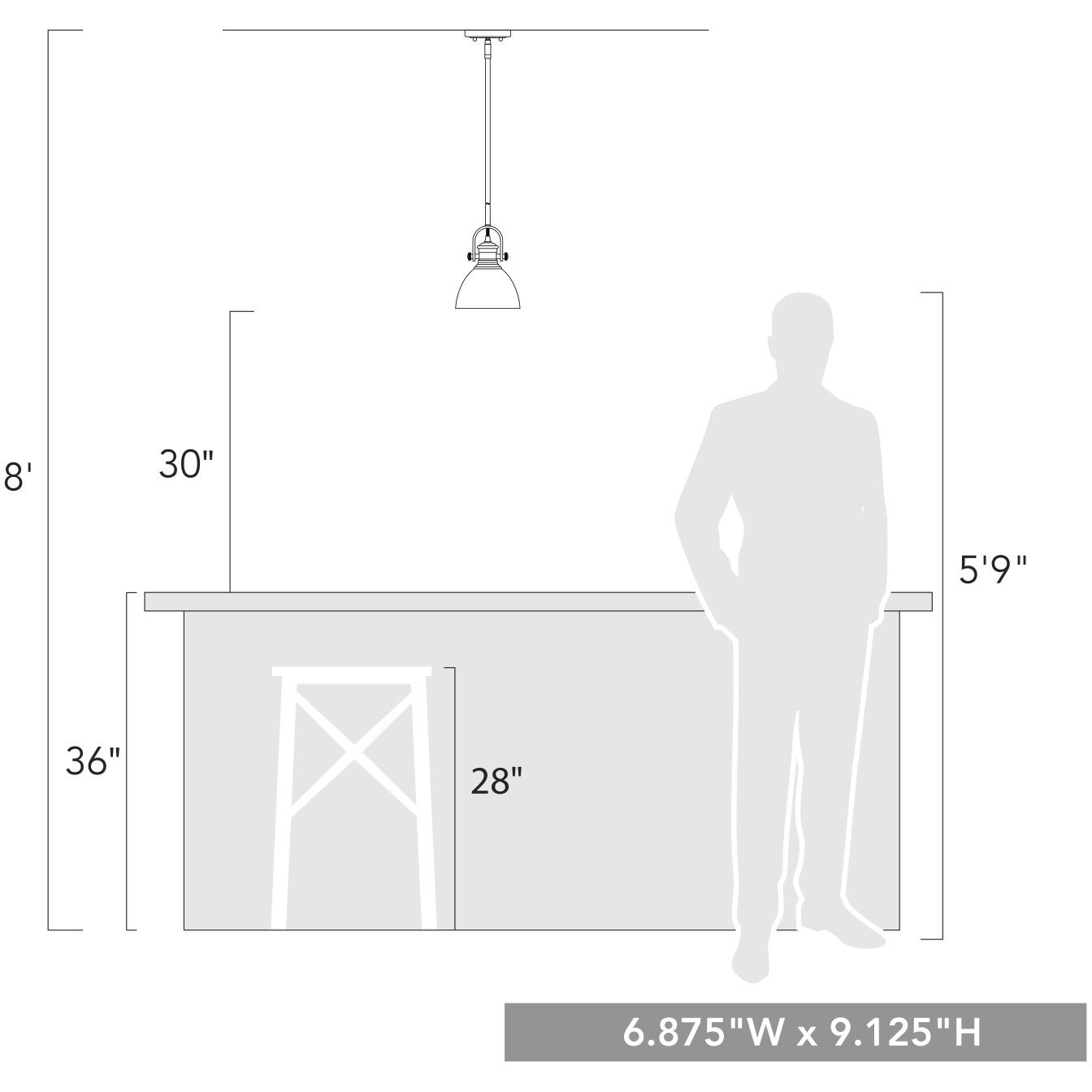 Yep Hines 1 Light 6.88 inch Matte Black Pendant Ceiling Light in Opal Glass