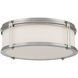 Merick LED 14.75 inch Brushed Nickel Flush Mount Ceiling Light
