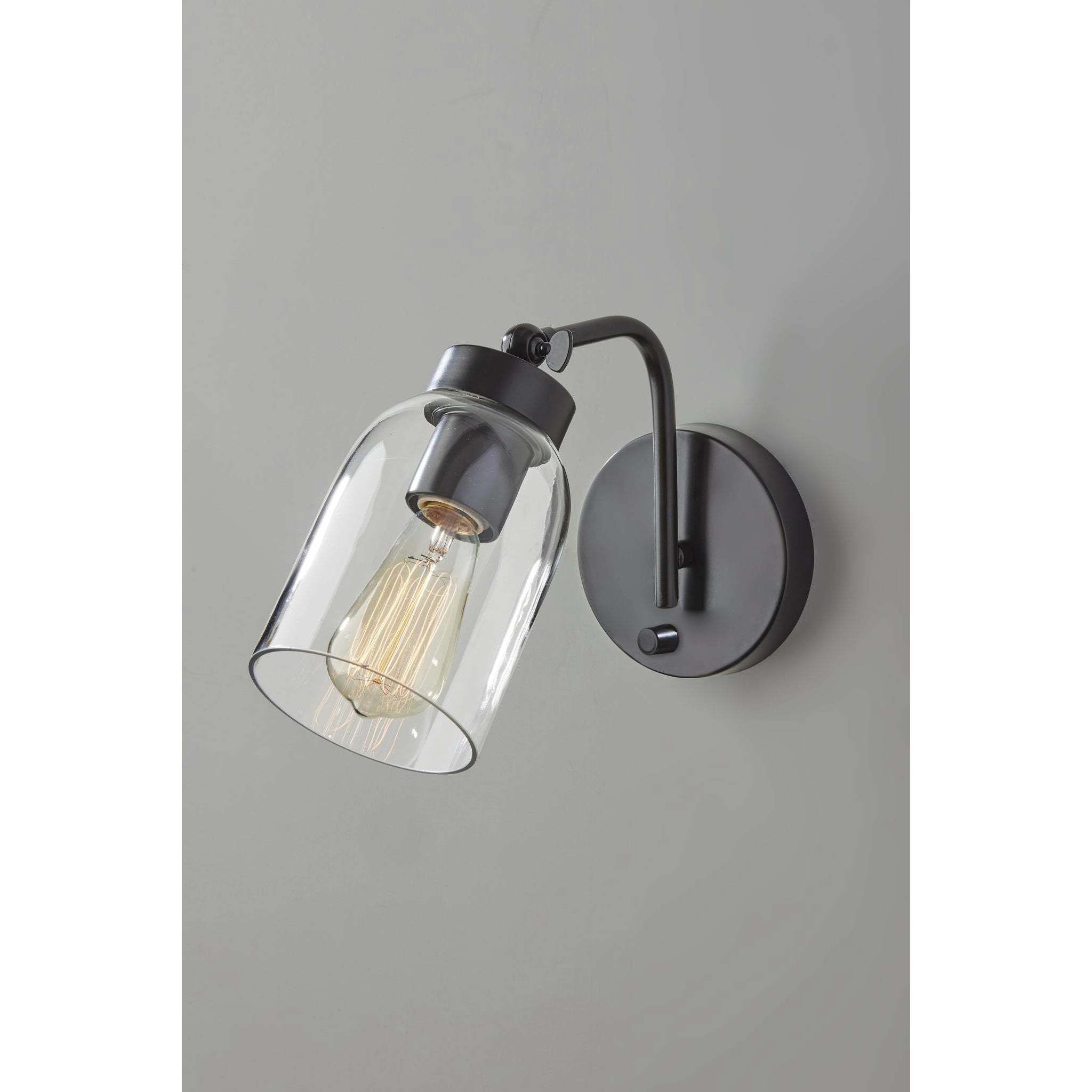 Bristol 1 Light 5 inch Black Wall Lamp Wall Light