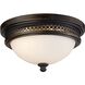 Georgia 2 Light 13 inch Golden Bronze Flush Mount Ceiling Light