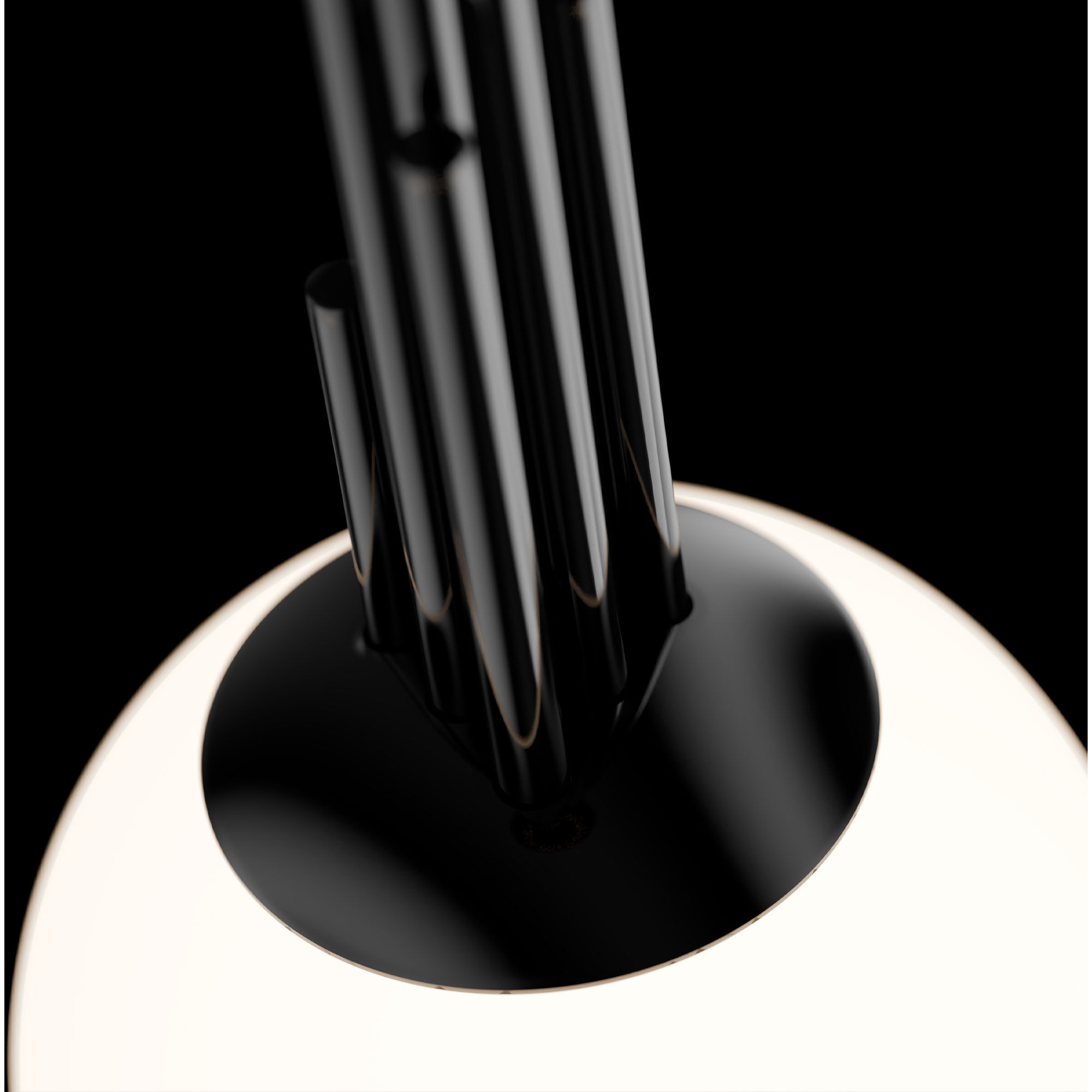 Sybil LED 9.9 inch Polished Black Nickel Indoor Hanging Lighting Ceiling Light in 4000K