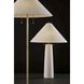 Waylon 60 inch 60.00 watt White and Antique Brass Floor Lamp Portable Light