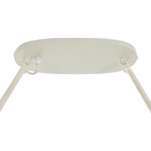 Angelina 4 Light 49 inch Winter White / Natural Chandelier Ceiling Light