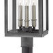 Sutcliffe LED 20 inch Aged Zinc with Antique Nickel Outdoor Post Mount Lantern