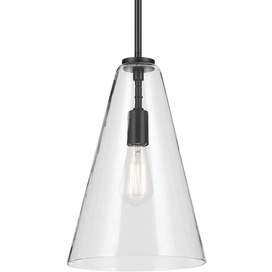 Everly 1 Light Black Pendant Ceiling Light