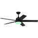 Astrea 52 inch Matte Black with Matte Black/Sepia Brown Reversible Blades Ceiling Fan