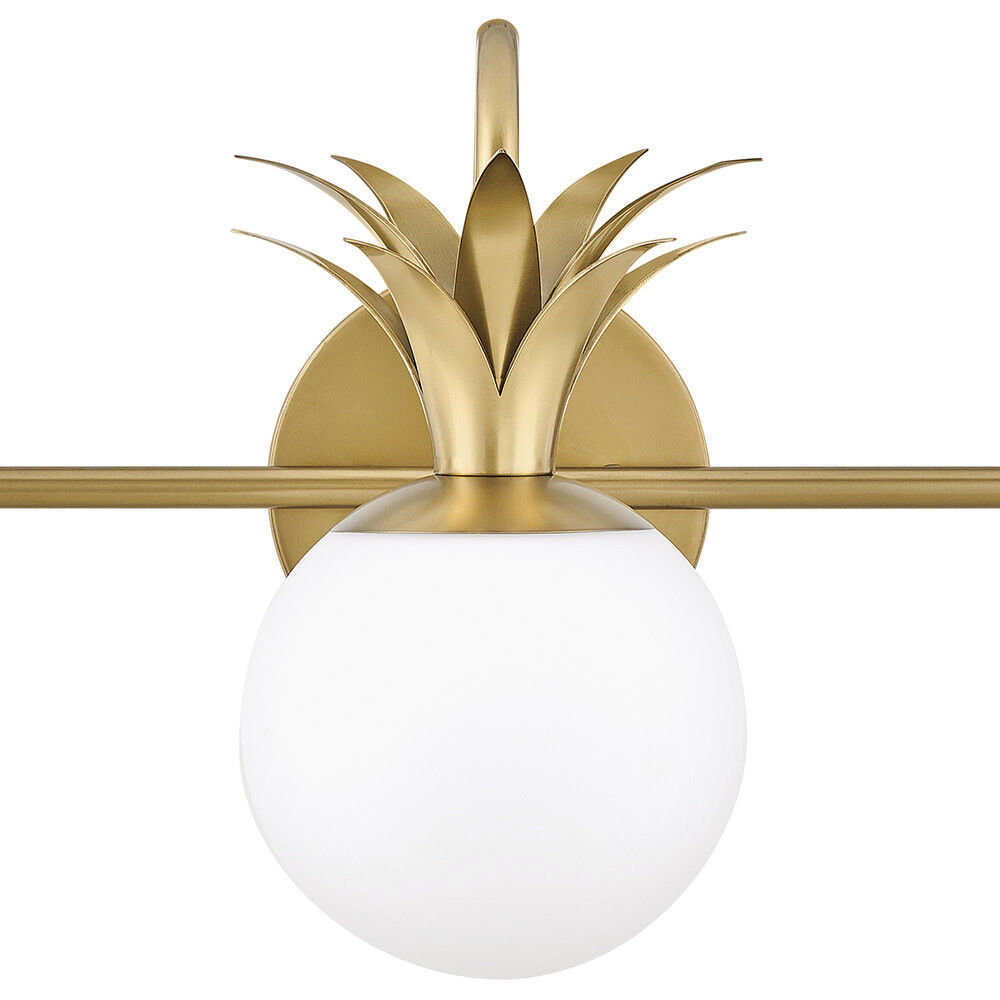 Palma 3 Light 24 inch Heritage Brass Vanity Light Wall Light