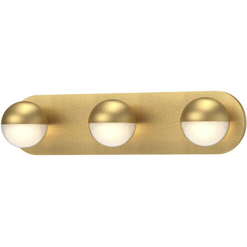 Pluto LED 23.62 inch Brushed Gold Bath Vanity Light Wall Light