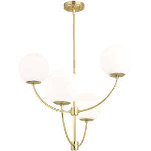 Avers LED 26 inch Natural Brass Chandelier Ceiling Light