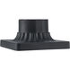 Canby 3 inch Black Outdoor Post Base Mount