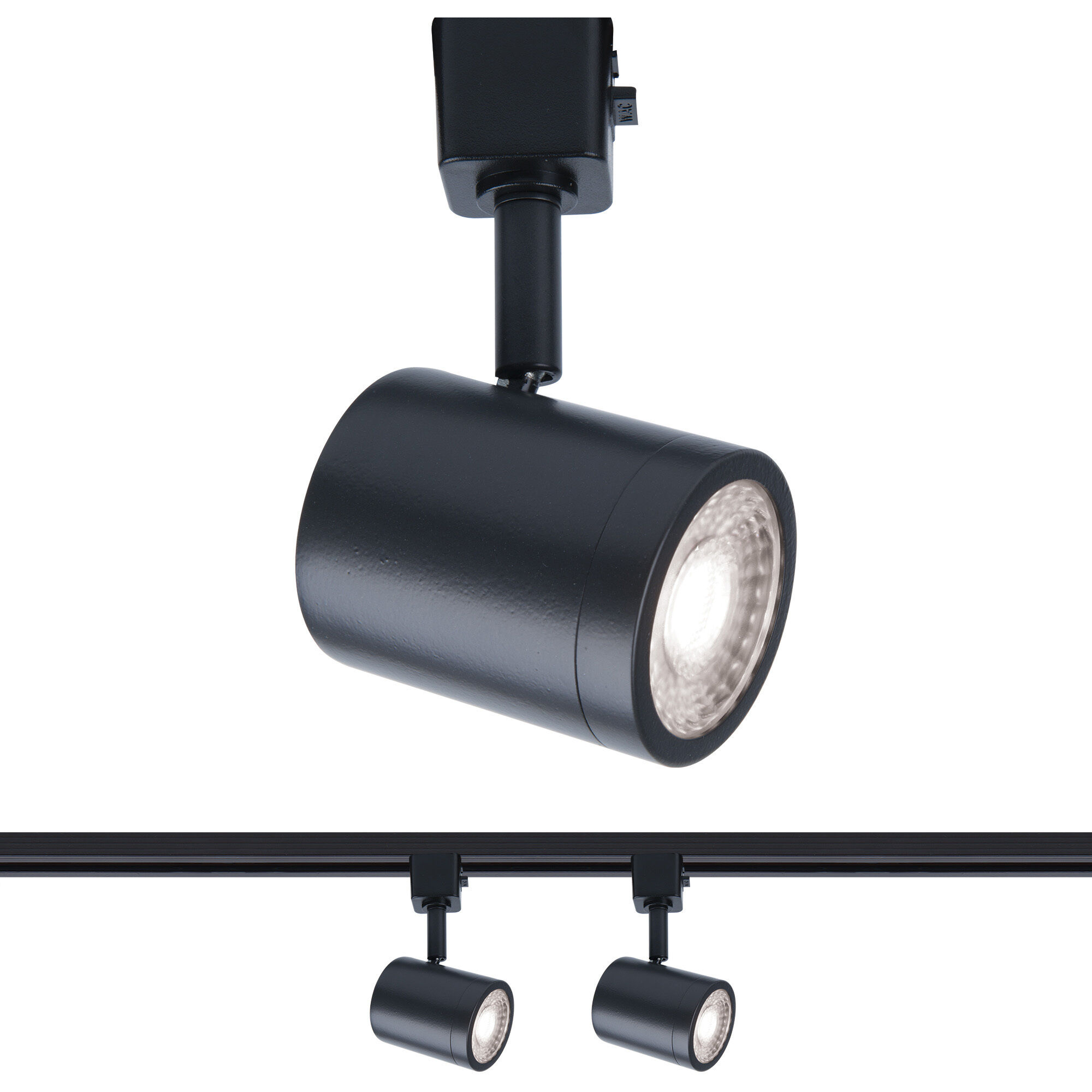 Charge 1 Light 120 Black H Track Fixture Ceiling Light, WAC Limited