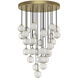 Marni LED 25.63 inch Natural Brass Multi-Pendant Ceiling Light