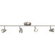 Talida 4 Light 120 Brushed Nickel Track Light Ceiling Light in Straight