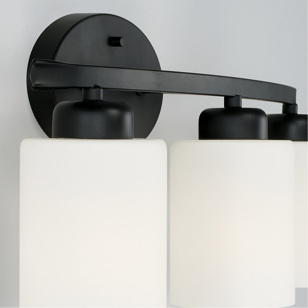 Dixon 3 Light 21 inch Matte Black Vanity Light Wall Light