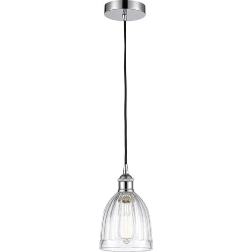 Edison Brookfield 1 Light 6 inch Polished Chrome Mini Pendant Ceiling Light