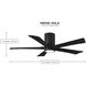 Atlas Irene-5HLK 52 inch Textured Bronze with Barnwood Tone Blades Ceiling Mount Paddle Fan in Barn Wood, Flush Mounted