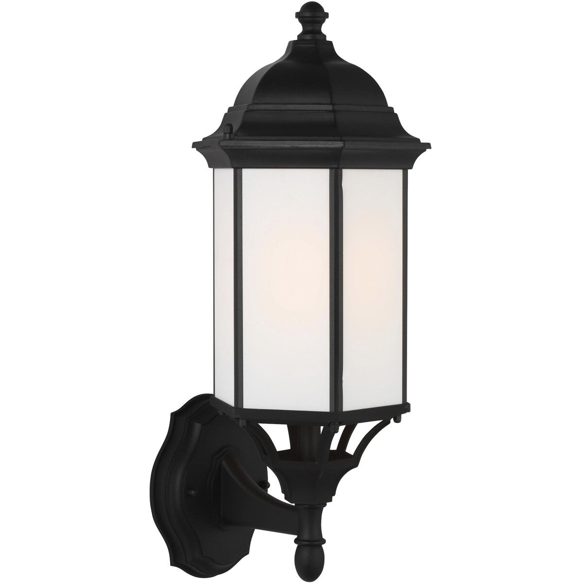 Sevier 1 Light 19.38 inch Black Outdoor Wall Lantern, Medium