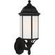 Sevier 1 Light 19.38 inch Black Outdoor Wall Lantern, Medium