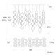 Interlace LED 13.63 inch Chrome Multi-Light Pendant Ceiling Light, dweLED