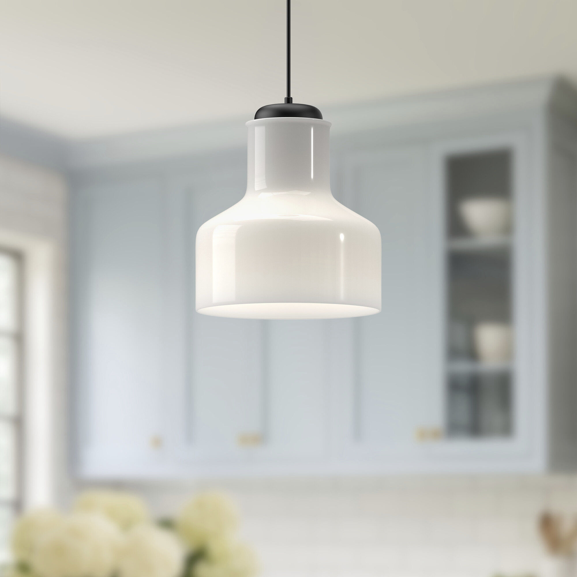 Alora Mood Westlake Pendant Ceiling Light in Matte Black