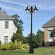 Monterey 3 Light 80.13 inch Black Outdoor 3 Head Post Light