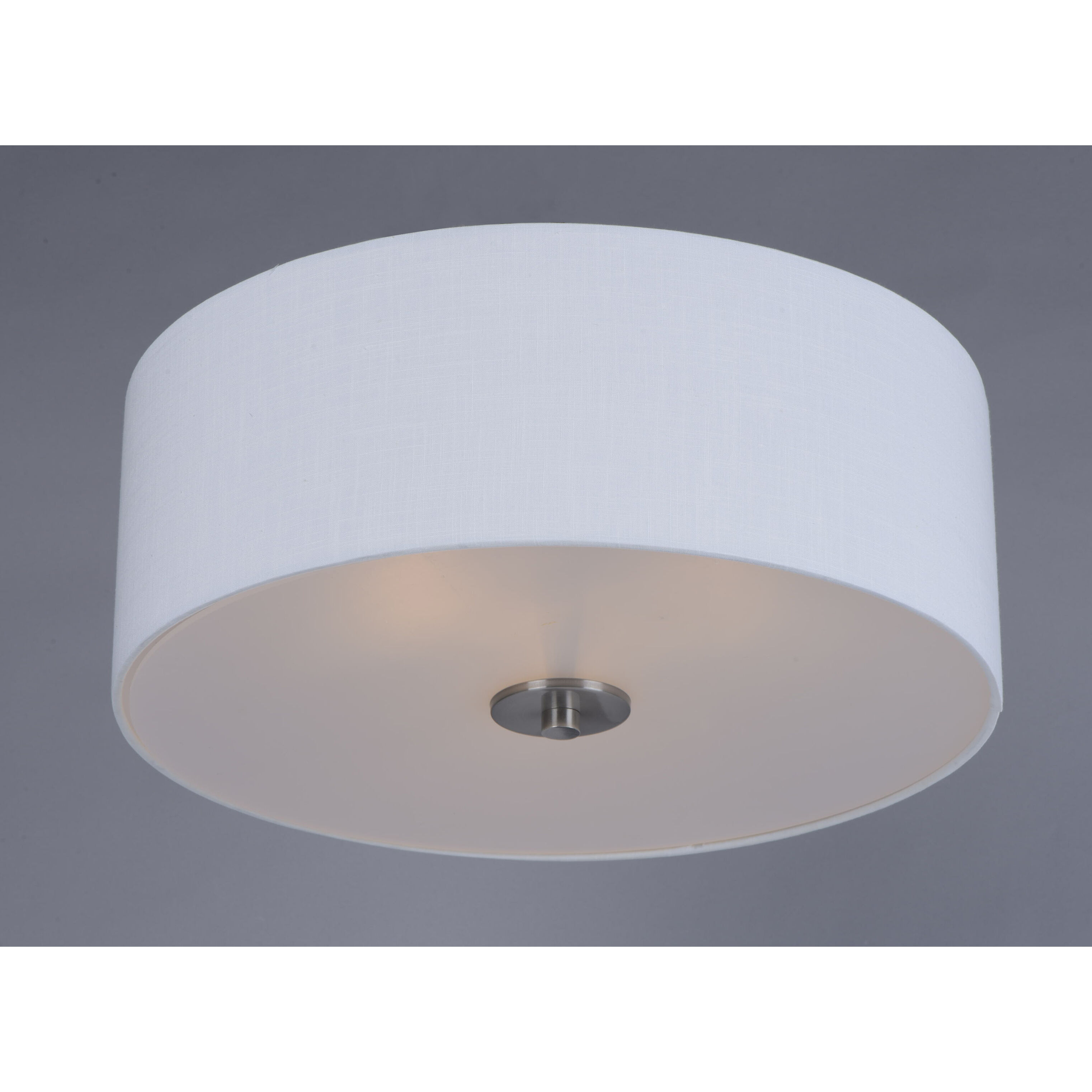 Bongo 3 Light 18 inch Satin Nickel Flush Mount Ceiling Light