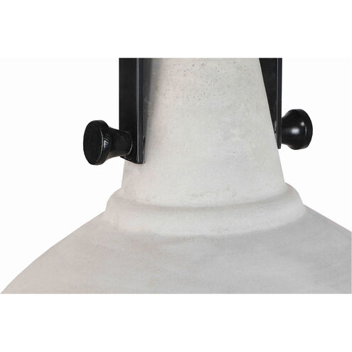 Esso 1 Light 14 inch Natural and Black Pendant Ceiling Light, Small