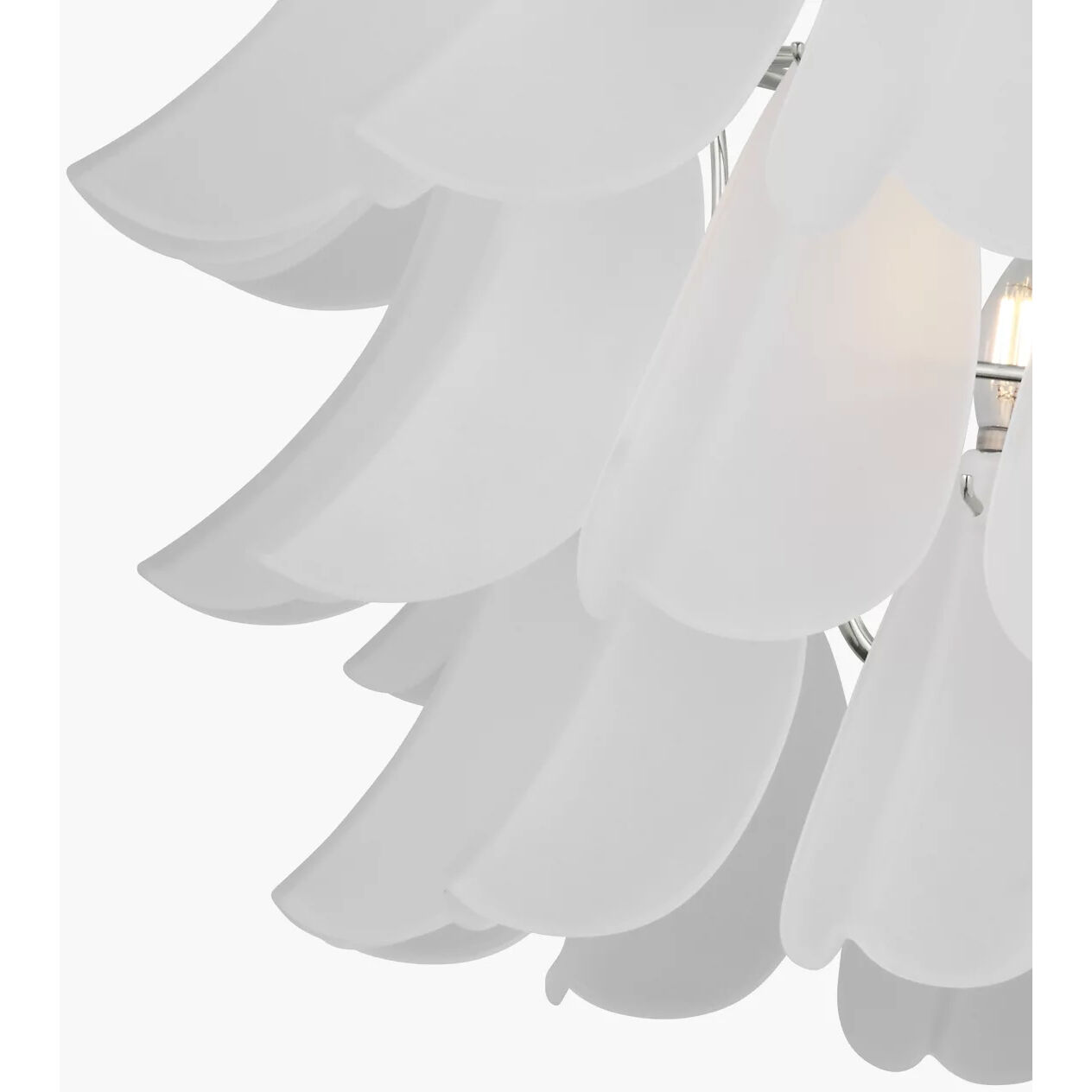 C&M by Chapman & Myers Chloe 5 Light 31.75 inch Polished Nickel Chandelier Ceiling Light