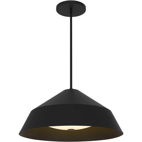 Nin LED 22 inch Sand Black Outdoor Pendant
