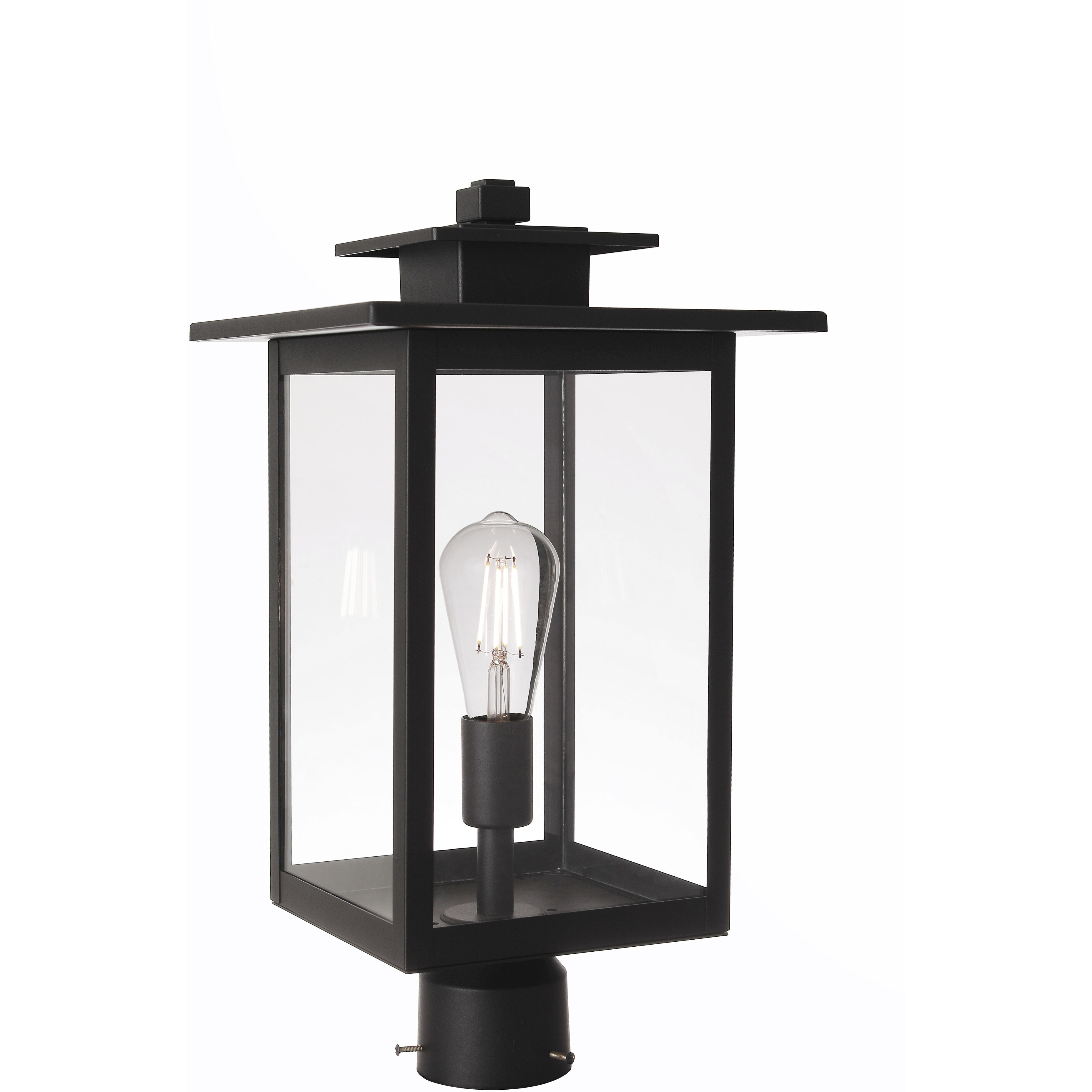 Rock Creek 1 Light 19.25 inch Textured Black Outdoor Post Mount