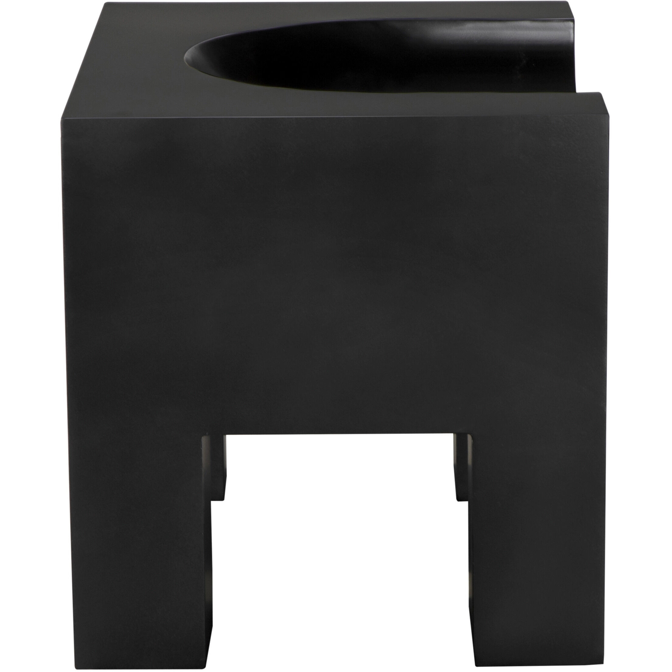 Thron Matte Black Occasional Chair