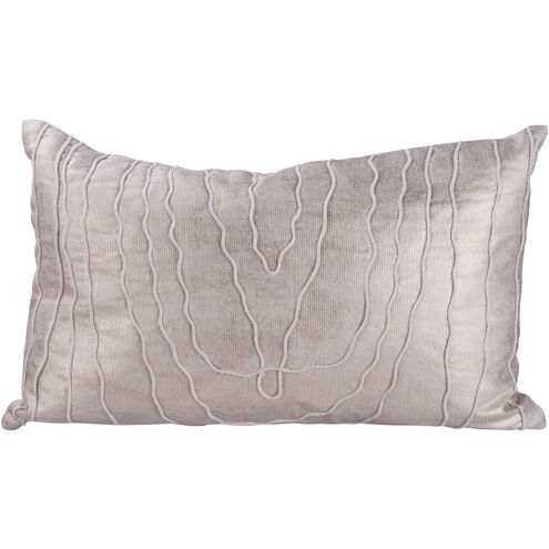 Anita 19.7 X 1.8 inch Gold and Natural Pillow