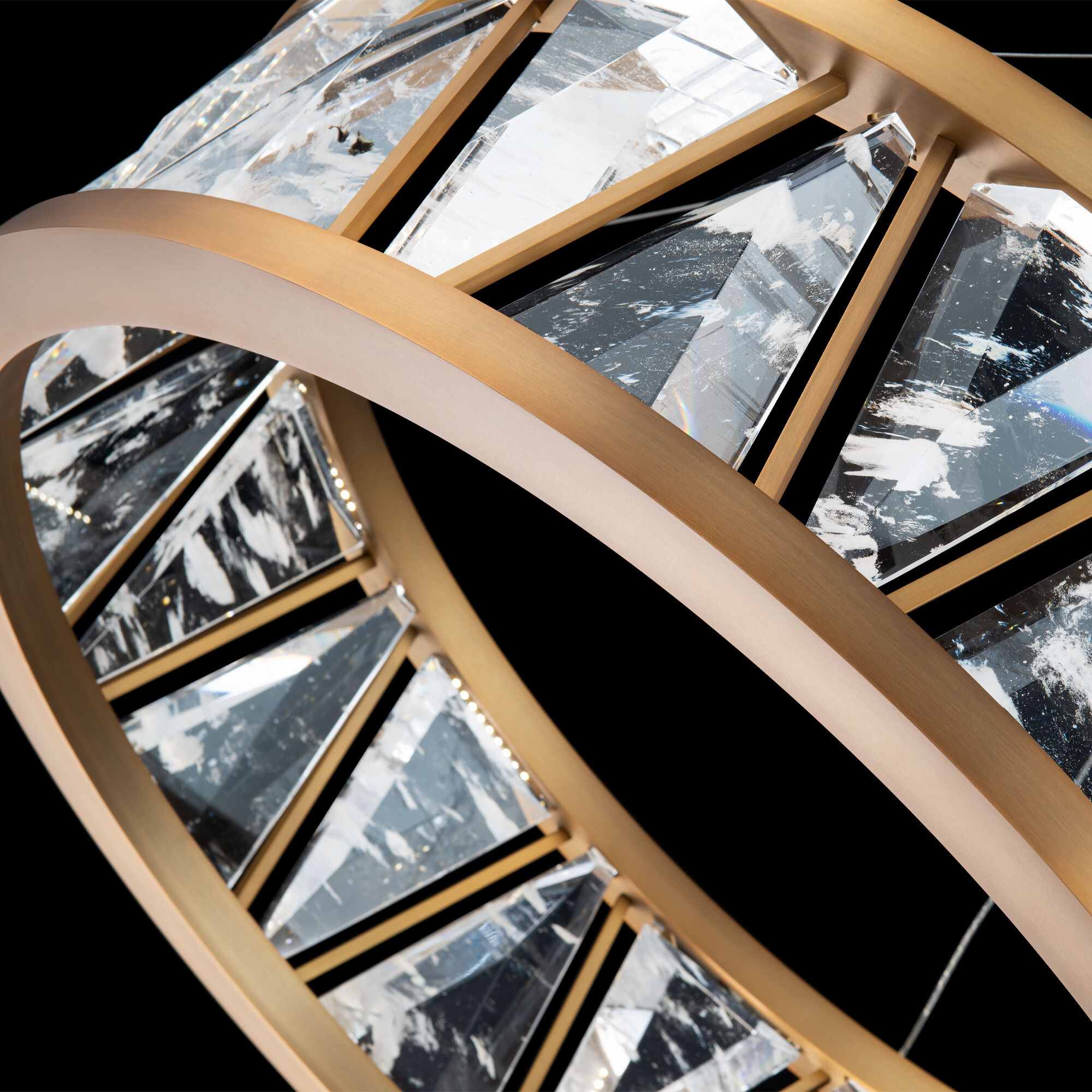 Corinth LED 32.13 inch Aged Brass Pendant Ceiling Light, Beyond