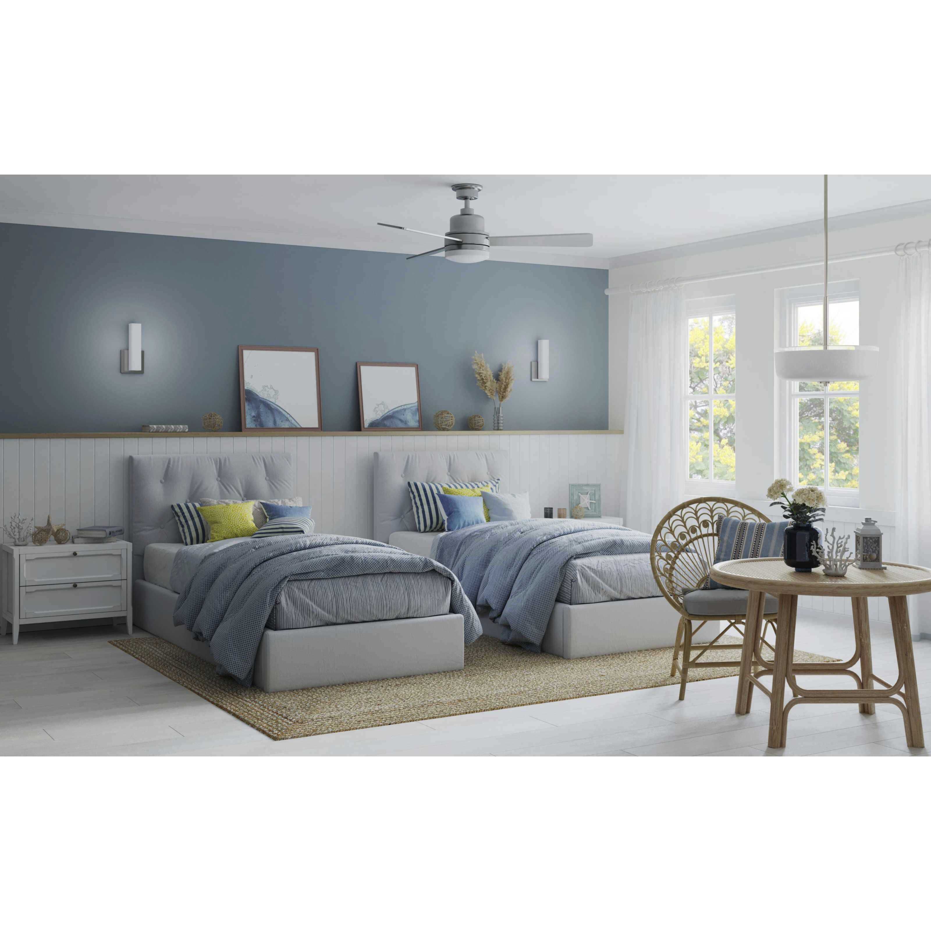 Alexa 3 Light 18 inch Brushed Nickel Foyer Pendant Ceiling Light