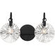 Addison 2 Light 16 inch Black Bathroom Vanity Light Wall Light