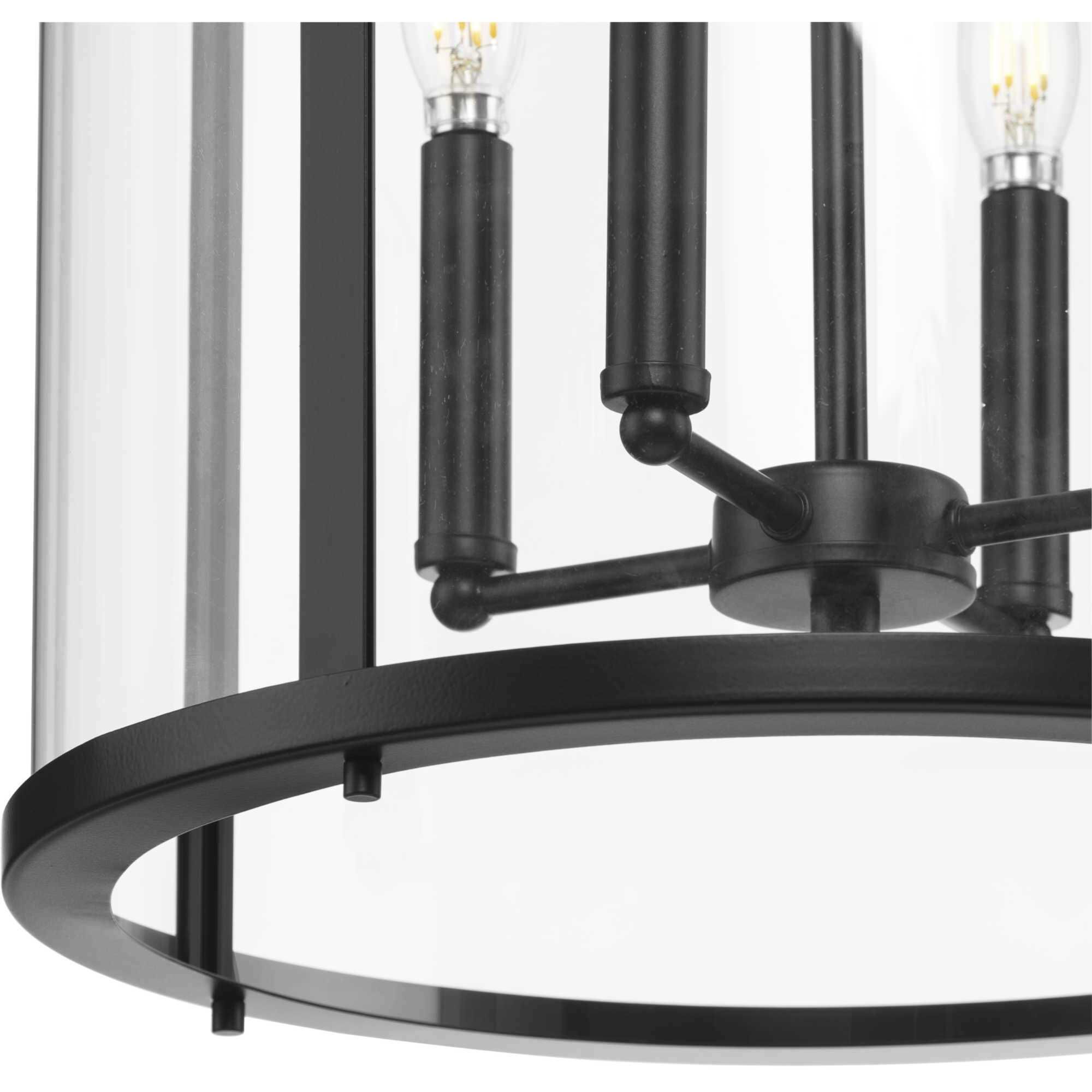 Gilliam 4 Light 15 inch Matte Black Foyer Light Ceiling Light