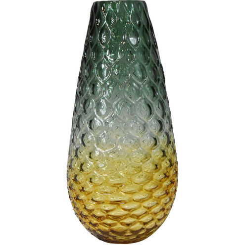 Evelyn 15 X 7 inch Hand Blown Art Glass Vase