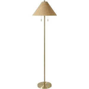 Lacona 65.75 inch 60 watt Metallic - Brass Accent Floor Lamp Portable Light