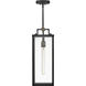 Catalina 1 Light 7.5 inch Black with Burnished Bronze Outdoor Hanging