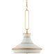 Perth 2 Light 22 inch Gold Leaf Pendant Ceiling Light